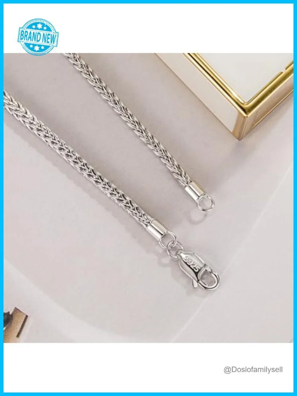2mm 925 Sterling Silver Chopin Chain Bracelet Lobster Claw Dainty Delicate